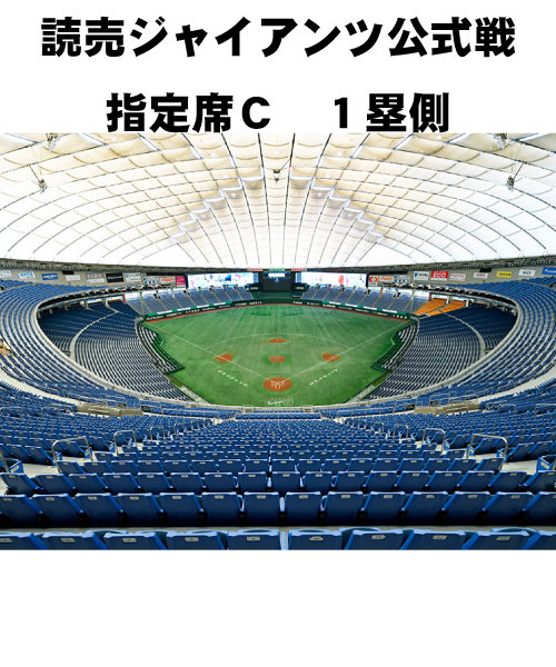 【東京ドーム読売ジャイアンツ公式戦】　８月１３日　Ｃ席１塁側　VS阪神