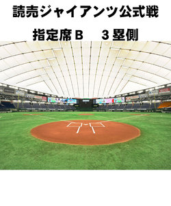 【東京ドーム読売ジャイアンツ公式戦】　８月２２日　Ｂ席３塁側　VS広島
