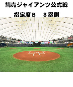 【東京ドーム読売ジャイアンツ公式戦】　８月２３日　Ｂ席３塁側　VS中日