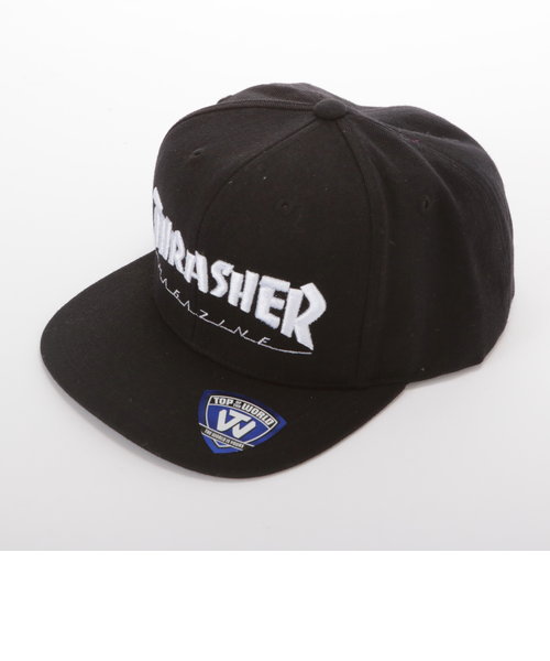 スナップバック スラッシャー THRASHER キャップ 帽子 ライム ネイビー 定番 ホワイト 白 ブラック 黒 THRASHER MAG mag logo