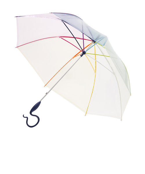 ビニール傘 かわいい 通販 ブランド エバーイオン カラフル701 雨傘 レディース 長傘 おしゃれ 60cm グラスファイバー 婦人傘 虹色 レインボー