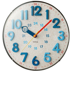 掛け時計 電波時計 おしゃれ 通販 かわいい 時計 壁掛け 電波 知育時計 立体数字 24時間制 対応 静か 夜間秒針停止機能 ステップ秒針 ウォールクロック