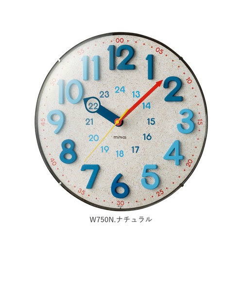 掛け時計 電波時計 おしゃれ 通販 かわいい 時計 壁掛け 電波 知育時計 立体数字 24時間制 対応 静か 夜間秒針停止機能 ステップ秒針  ウォールクロック | バックヤードファミリー（バックヤードファミリー）の通販 - u0026mall