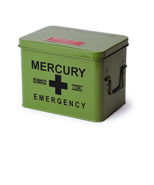 マーキュリー 雑貨 通販 救急箱 おしゃれ 大容量 かわいい MERCURY エマージェンシーボックス スチール 薬 衛生用品 小物 整理 収納 収納ケース