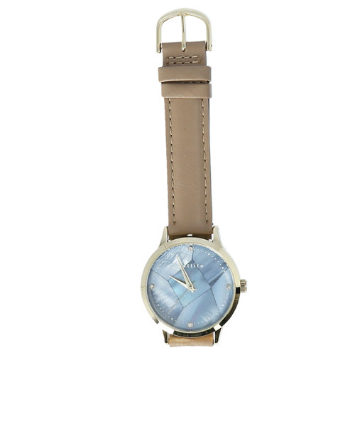 腕時計 レディース 通販 おしゃれ シンプル 大人 かわいい アナログ リストウォッチ 革ベルト 合皮 日本製ムーブメント パール調 シェル クラッシュ
