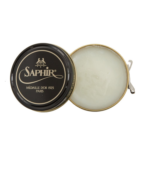 ビーズワックスポリッシュ 50ml SAPHIR サフィール 通販 Saphir Noir サフィールノワール 艶出しワックス 靴磨き 光沢効果 ハイシャイン