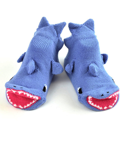 ベビー 靴下 通販 ソックス 恐竜 サメ シマリス POMPKINS ポプキンズ 動物 アニマル 9～12cm ポップアップソックス POP UP SOX