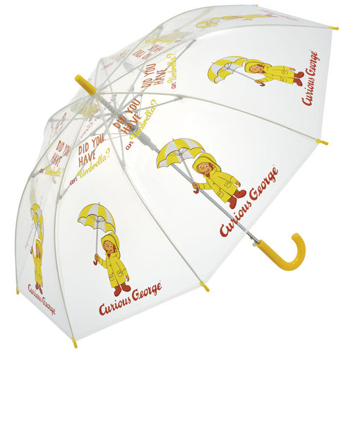 ビニール傘 子供 通販 かわいい 傘 子供用 透明 男の子 女の子 長傘 キッズ 55cm キャラクター ドラえもん キティ マイメロ シナモロール