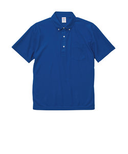 ユナイテッドアスレ UnitedAthle ポロシャツ メンズ ボタンダウン 半袖 通販 レディース 吸水 速乾 紫外線 形状安定 4.7オンス ポケット