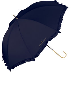 ワールドパーティ WPC 傘 レディース ブランド 長傘 通販 手開き 晴雨兼用 雨傘 58cm 合皮 フェイクレザー UVカット ゴールド ハンドル