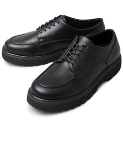 グラベラ 靴 メンズ glabella GLBT-199 通販 ブランド フェイクレザー 革靴 厚底 厚底靴 ブラック 黒 紐靴 おしゃれ きれいめ
