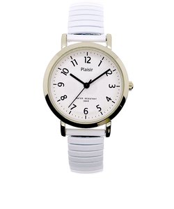 Plaisir プレジール 腕時計 レディース ジャバラ 通販 ニッケルフリー ジャバラウォッチ ウォッチ ベルト ジャバラベルト シリコン 痛くない