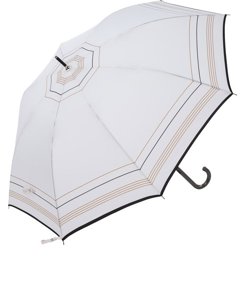 おしゃれ 長傘 通販 ジャンプ傘 傘 かさ 60cm 雨傘 アンブレラ グラスファイバー 無地 シンプル パイピング 通勤