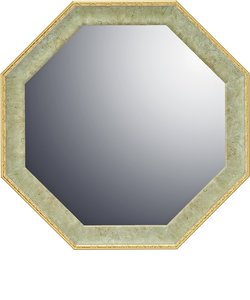 鏡 八角 Mサイズ 通販 八角形ミラー ウォールミラー 八角形 卓上ミラー 壁掛け スタンドミラー かがみ ミラー 卓上 壁掛け鏡 卓上鏡 おしゃれ 木製