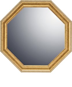 鏡 八角 Mサイズ 通販 八角形ミラー ウォールミラー 八角形 卓上ミラー 壁掛け スタンドミラー かがみ ミラー 卓上 壁掛け鏡 卓上鏡 おしゃれ 木製