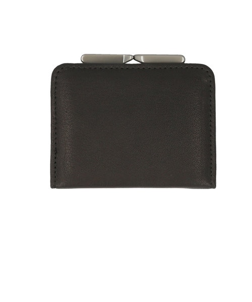 N25 レザーがま口ウォレット（ブラック・中） 財布 tanpopo N25 がま口