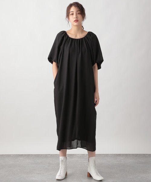 ベルト付きバルーンワンピース Ezick エジック の通販 Mall