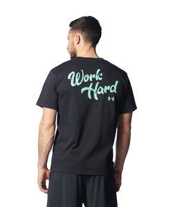 UAヘビーウエイト コットン ショートスリーブTシャツ 〈シェイカーパッチ〉（トレーニング/MEN）
