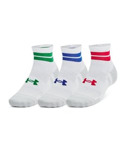 UA PERFORMANCE TECH NOVELTY QUARTER SOCKS （3P）