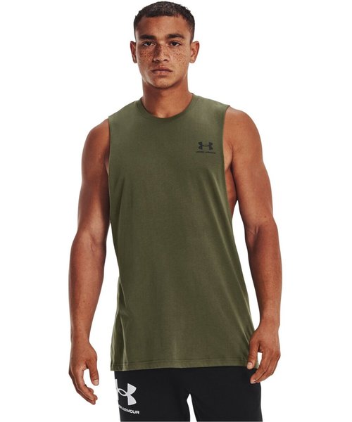 UA LEFT CHEST CUT OFF TANK