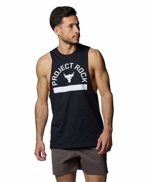 UA PROJECT ROCK GRAPHIC SLEEVELESS SHIRT