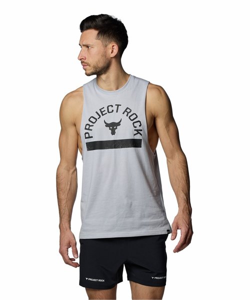 UA PROJECT ROCK GRAPHIC SLEEVELESS SHIRT