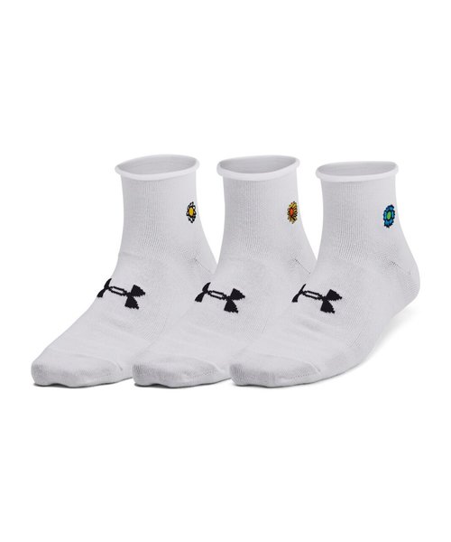 UA ESSENTIAL NOVELTY QUARTER SOCKS （3P）