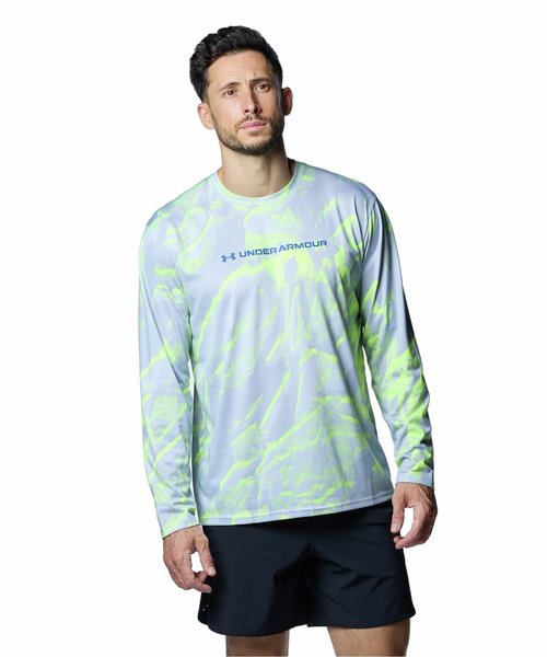 UA TECH PRINTED LONG SLEEVE T-SHIRT