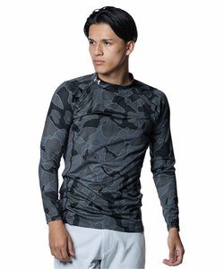 UA HEATGEAR FITTED NOVELTY LONG SLEEVE MOCK NECK SHIRT