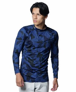 UA HEATGEAR FITTED NOVELTY LONG SLEEVE MOCK NECK SHIRT