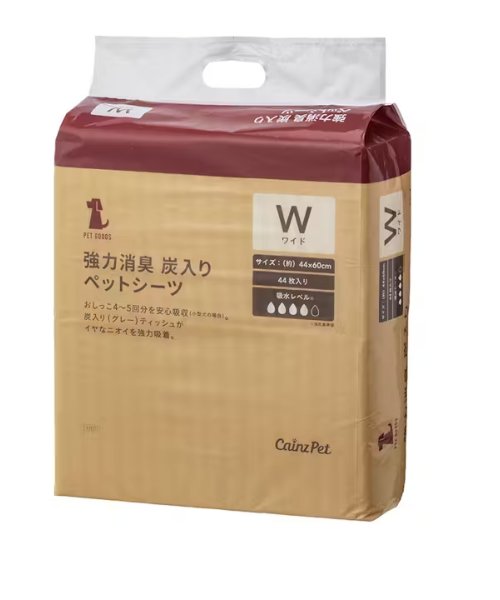 Pet’sOne 強力消臭 炭入りペットシーツ ワイド 44枚