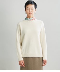 Undyed Cashmere サドルショルダーニット