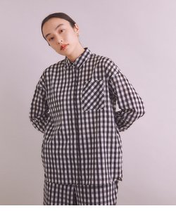 ［ACAR］Gingham Sucker チェックシャツ