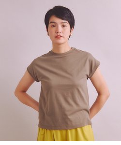 ［Elama］Organic Cotton Cross Jersey フレンチスリーブプルオーバー