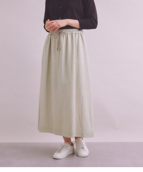 Twist Linen ギャザースカート