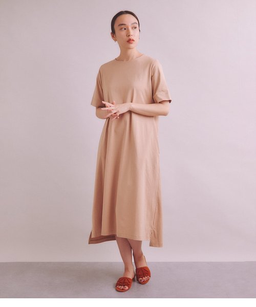 Luster Soft Jersey シンプルワンピース