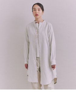 Organic Cotton Soft Viyella ブザムシャツワンピース