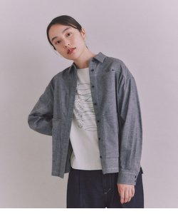 Organic Cotton Soft Viyella ビッグポケットシャツ