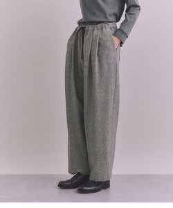 Wool Powerstretch ギャザータックドロストパンツ