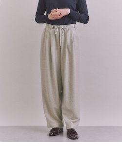 Wool Powerstretch ギャザータックドロストパンツ