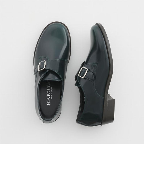 豊富な2024HARUTA モンクストラップシューズ　24.5cm 黒 靴