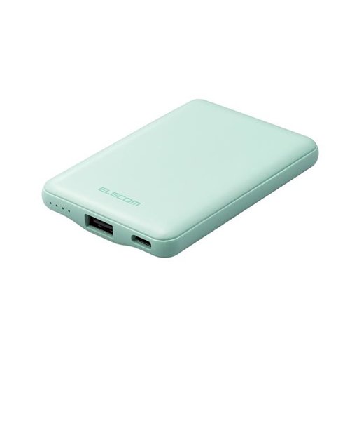 エレコム/ELECOM/モバイルバッテリー 5000mAh 12W 入力(Type-C×1) 出力(Type-C×1､USB-A×1) PSE認証 ホワイト/  DE-C37-5000WH