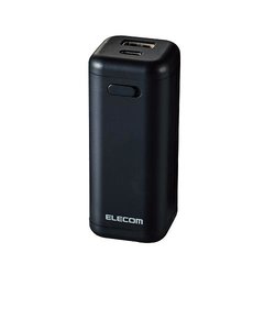 エレコム/ELECOM/モバイルバッテリー/乾電池式/USB-C 1ポート/USB-A 1ポート/A-Cケーブル付属/単3電池4本付属/ブラック  DE-KD02BK