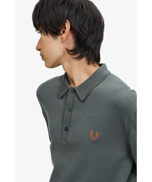 Classic Knitted Long Sleeve Shirt - K4535 | FRED PERRY（フレッド