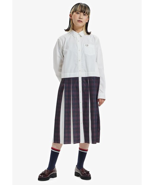 Tartan Mixed Shirt Dress - F8675 | FRED PERRY（フレッドペリー）の