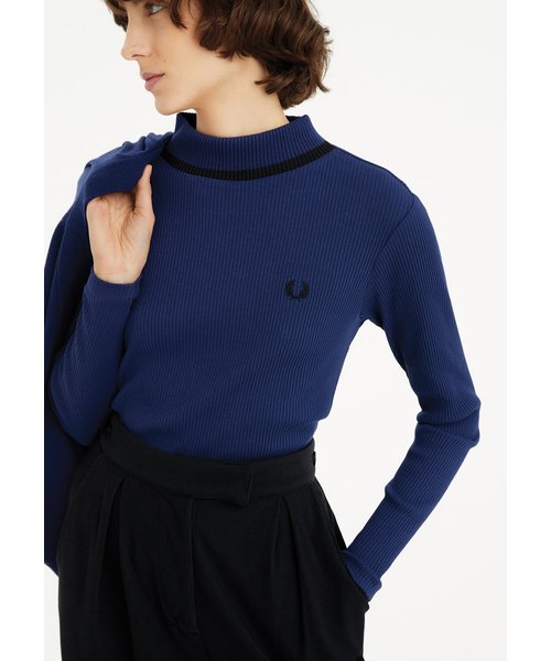 Mock Neck Ribbed Top - G4136 | FRED PERRY（フレッドペリー）の通販