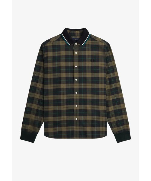 Knitted Collar Tartan Shirt - M5649 | FRED PERRY（フレッドペリー 