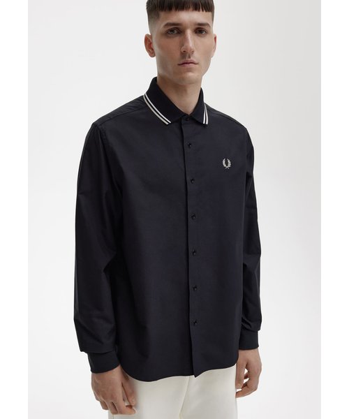 FRED PERRY (フレッドペリー) M8657 KNITTED COLLAR OXFORD SHIRT