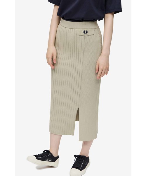 Knitted Ribbed Panel Skirt - F8708 | FRED PERRY（フレッドペリー