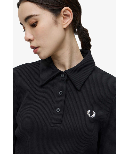 Long Sleeve Ribbed Polo Shirt - G6129 | FRED PERRY（フレッドペリー）の通販 - &mall